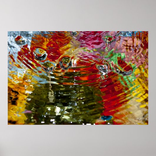 Colorful Waters Abstracte fotografie Poster (Voorkant)