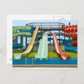 Colorful Waterslides Briefkaart (Voorkant / Achterkant)