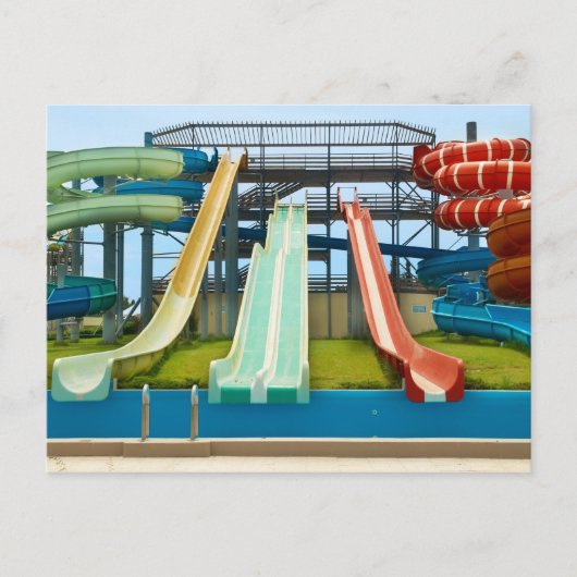 Colorful Waterslides Briefkaart (Voorkant)