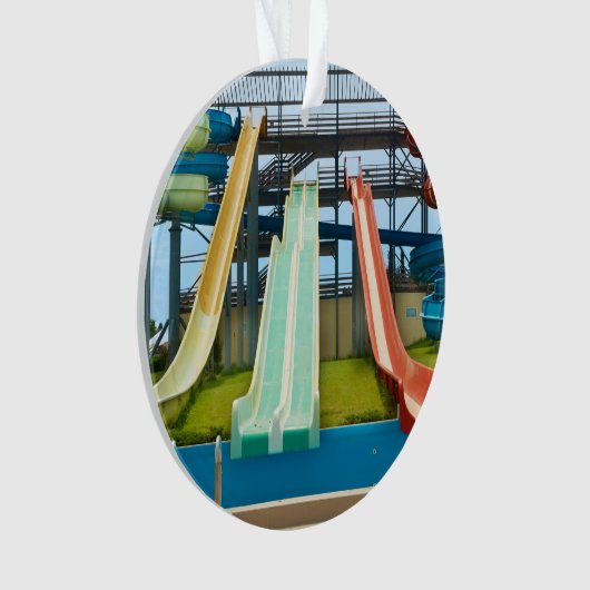 Colorful Waterslides Ornament (voorkant)