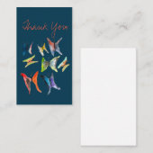 Colorful waterverf butterflies note card notitiekaartje (Voorkant / Achterkant)