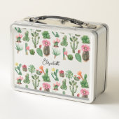 Colorful Waterverf Cactus & Succulents Flowers (Achterkant)