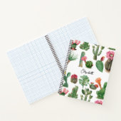 Colorful Waterverf Cactus & Succulents Flowers Notitieboek (Binnen)