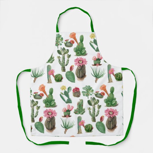 Colorful Waterverf Cactus & Succulents Flowers Schort (Voorkant)