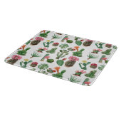 Colorful Waterverf Cactus & Succulents Flowers Snijplank (Hoek)