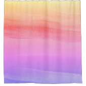 Colorful Waterverf Design Douchegordijn (Voorkant)