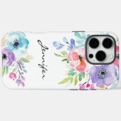 Colorful Waterverf Flower iPhone/iPad case (Achterkant (horizontaal))