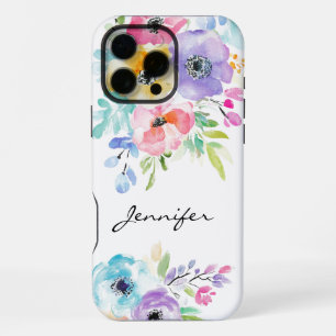 Colorful Waterverf Flower iPhone/iPad case iPhone 16 Pro Max Hoesje