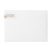 Colorful Waterverf Flowers Weddenschap Label (Voorkant)