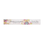 Colorful Waterverf Flowers Weddenschap Label (Individueel)