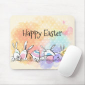 Colorful Waterverf Happy Easter | Mousepad Muismat (Met muis)
