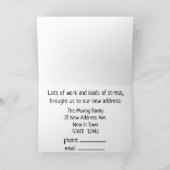 Colorful waterverf house New address card Aankondiging (Binnen)