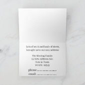 Colorful waterverf house New address card Aankondiging (Binnen)