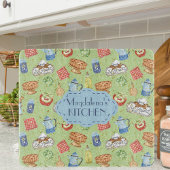 Colorful Waterverf  Kitchen Chef Cook Name Snijplank