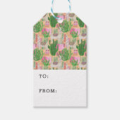 Colorful Waterverf Llama Pattern Cadeaulabel (Voorkant)