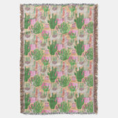 Colorful Waterverf Llama Pattern Deken (Voorkant Verticaal)