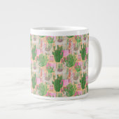 Colorful Waterverf Llama Pattern Grote Koffiekop (Voorkant rechts)