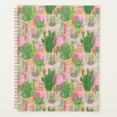 Colorful Waterverf Llama Pattern Planner (Voorkant)