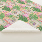 Colorful Waterverf Llama Pattern Sherpa Deken (3/4)