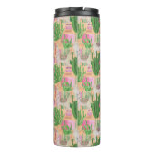 Colorful Waterverf Llama Pattern Thermosbeker (Achterkant)
