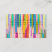 Colorful Waterverf Loyalty Coffee Visitekaartje (Achterkant)