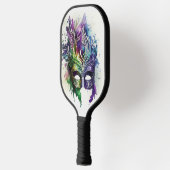 COLORFUL WATERVERF MARDI GRAS MASK PICKLEBALL PADDLE (Links)