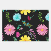 Colorful Waterverf Mexican Fiesta Flowers Inpakpapier Vel (Voorkant 2)