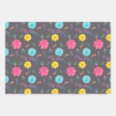 Colorful Waterverf Mexican Fiesta Flowers Inpakpapier Vel (Voorkant 2)