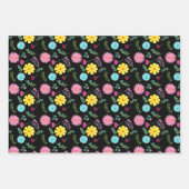 Colorful Waterverf Mexican Fiesta Flowers Inpakpapier Vel (Voorkant 2)