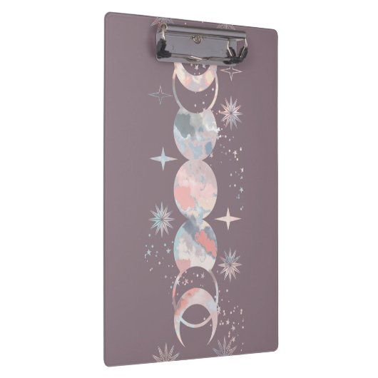 Colorful Waterverf Moons Klembord (Rechts)