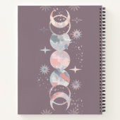 Colorful Waterverf Moons Notitieboek (Achterkant)