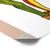 Colorful Waterverf noStretch oefent Poster uit (Hoek)