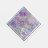 Colorful Waterverf Pansies Party Servet (Hoek)