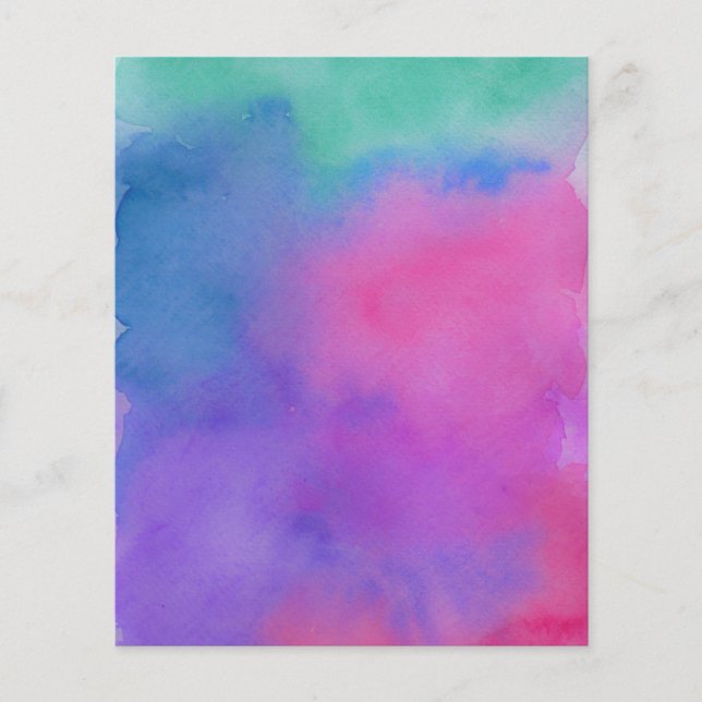 Colorful Waterverf Patroonvaartuig (Voorkant)