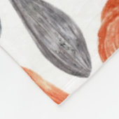 Colorful Waterverf Pumpkins Collectie  Fleece Deken (Hoek)