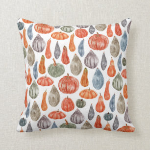 Colorful Waterverf Pumpkins Collectie Kussen
