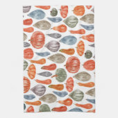 Colorful Waterverf Pumpkins Collectie Theedoek (Verticaal)