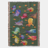 Colorful Waterverf Rabbits Easter Deken (Voorkant Verticaal)