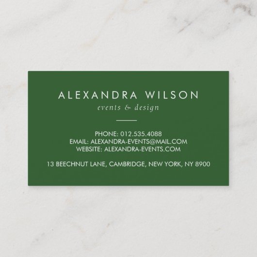 Colorful Waterverf Spring Blooms Visitekaartje (Achterkant)