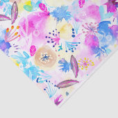 Colorful Waterverf Spring Flowers 1 Tissuepapier (Detail)