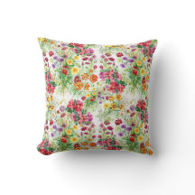 Colorful Waterverf Summer Flowers