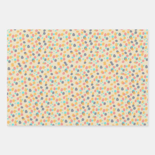 Colorful Waterverf Whimsical Pattern Birthday Inpakpapier Vel (Voorkant 2)