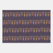 Colorful Waterverf Whimsical Pattern Birthday Inpakpapier Vel (Voorkant)