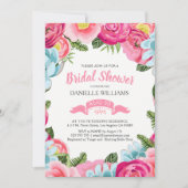 Colorful Waterverven Flowers Lijst Kaart (Voorkant)