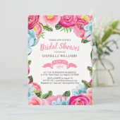 Colorful Waterverven Flowers Lijst Kaart (Staand voorkant)