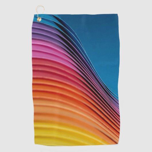 Colorful Wave Golfhanddoek (Voorkant)