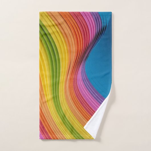 Colorful Wave Handdoek (Handdoek)
