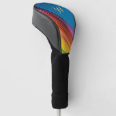 Colorful Wave Initiaal Golfheadcover (Schuin)