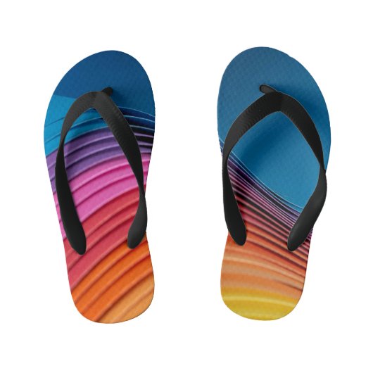 Colorful Wave Kinder Teenslippers (Voetbed)