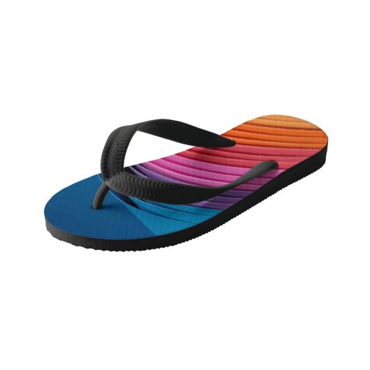 Colorful Wave Kinder Teenslippers (Schuin)
